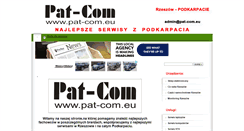 Desktop Screenshot of pat-com.eu